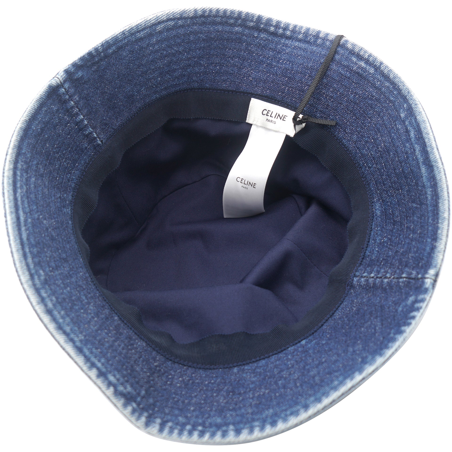 Embroidered Bucket Hat In Union Wash Denim Union Wash