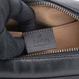 Black Matelassé Leather Mini GG Marmont Camera Crossbody Bag