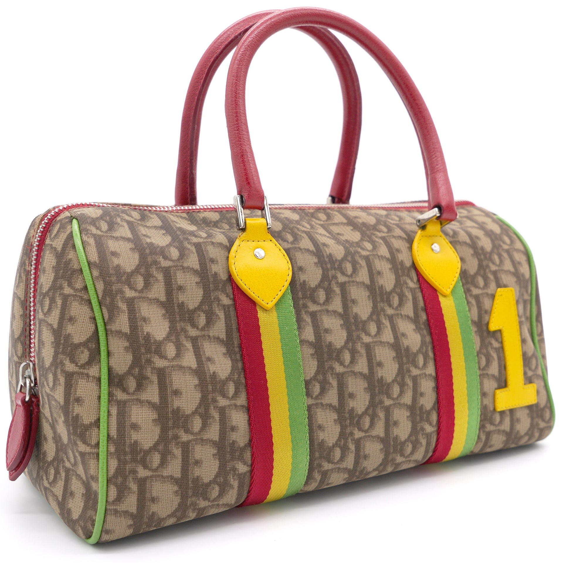 Mulitcolour Trotter Rasta Canvas and Leather Bag