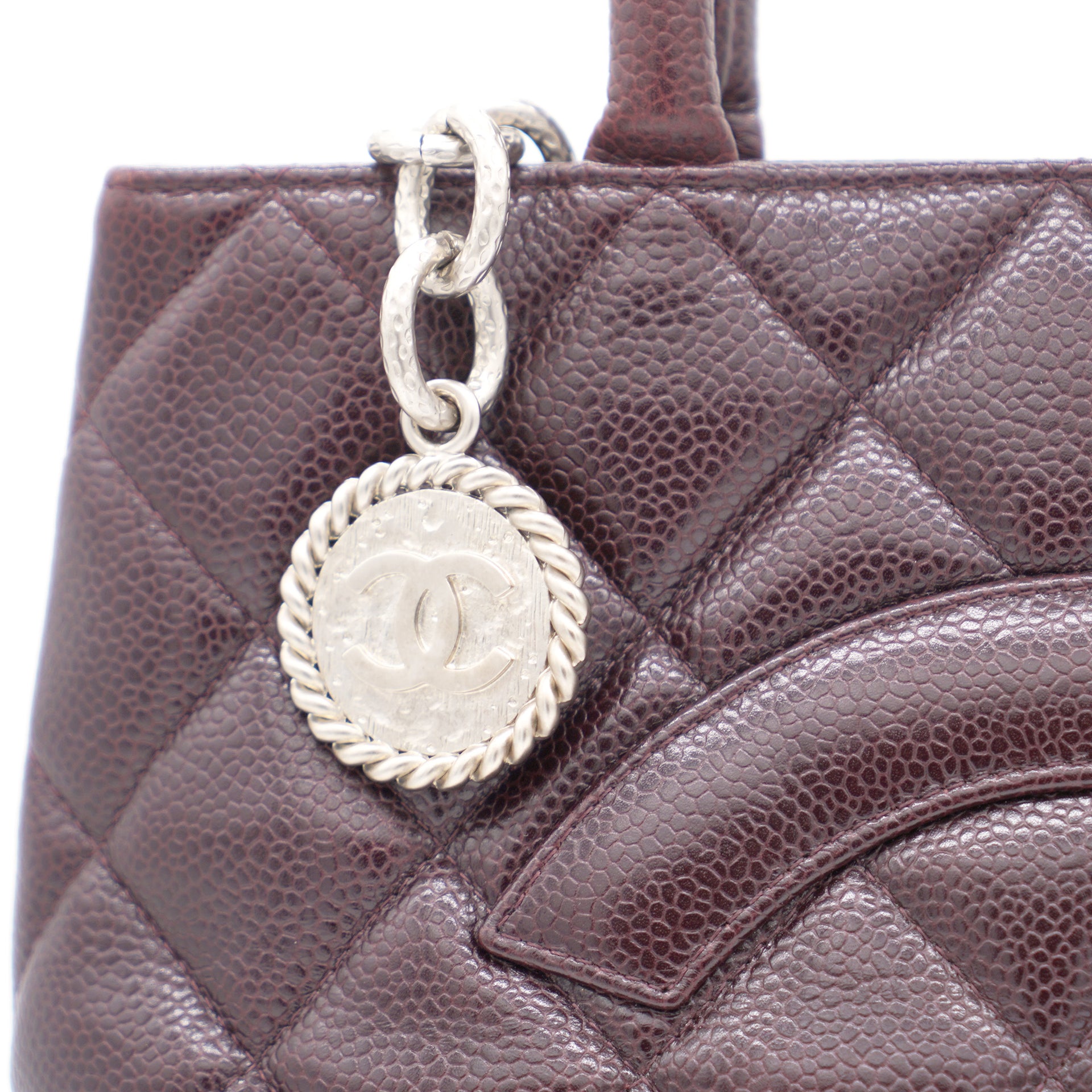 Chanel Burgundy Caviar Leather Medallion Tote Bag – STYLISHTOP