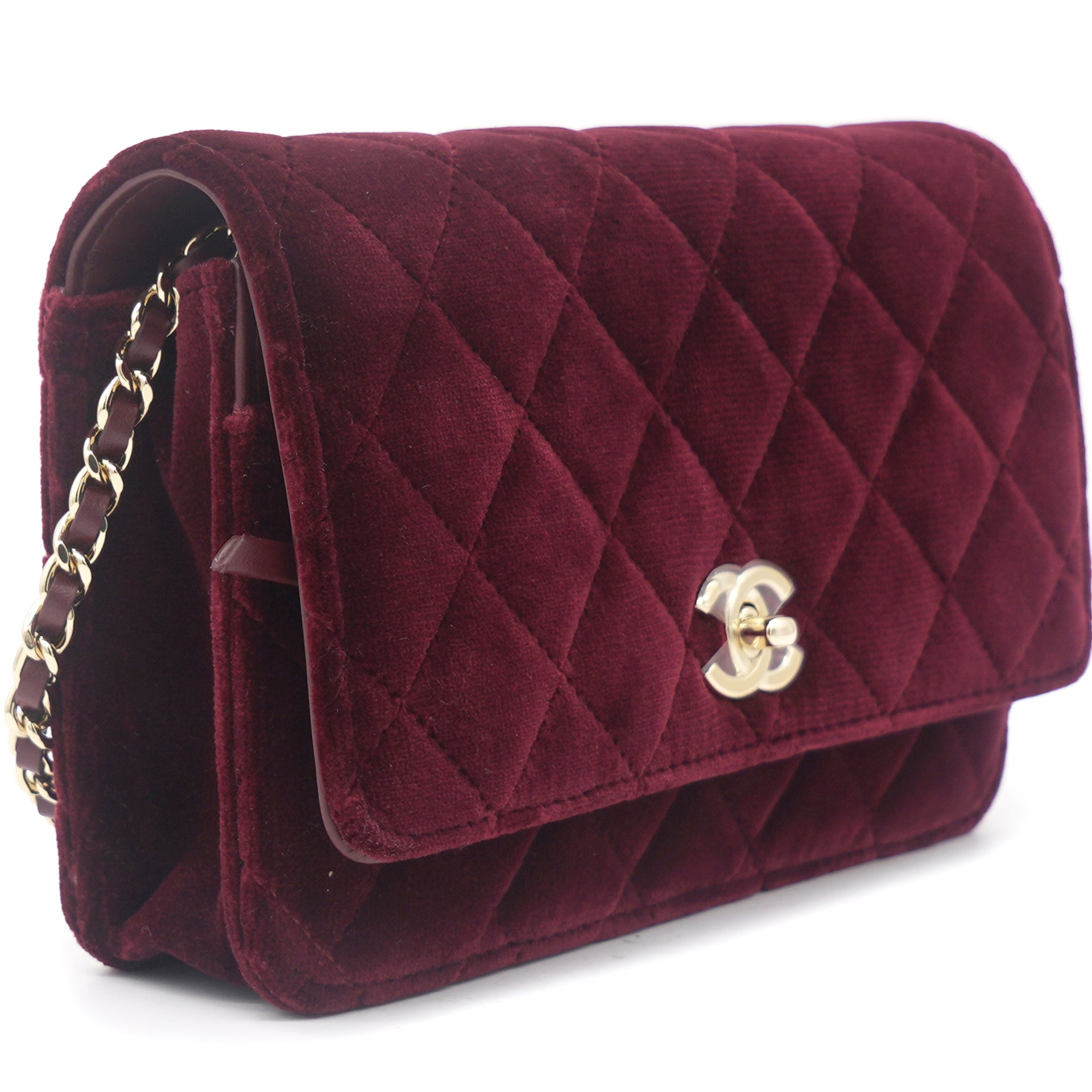 Chanel Grained Calfskin Clutch With Chain - BAGAHOLICBOY