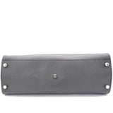 Dark Grey Selleria Leather Peekaboo Iconic Fit Briefcase