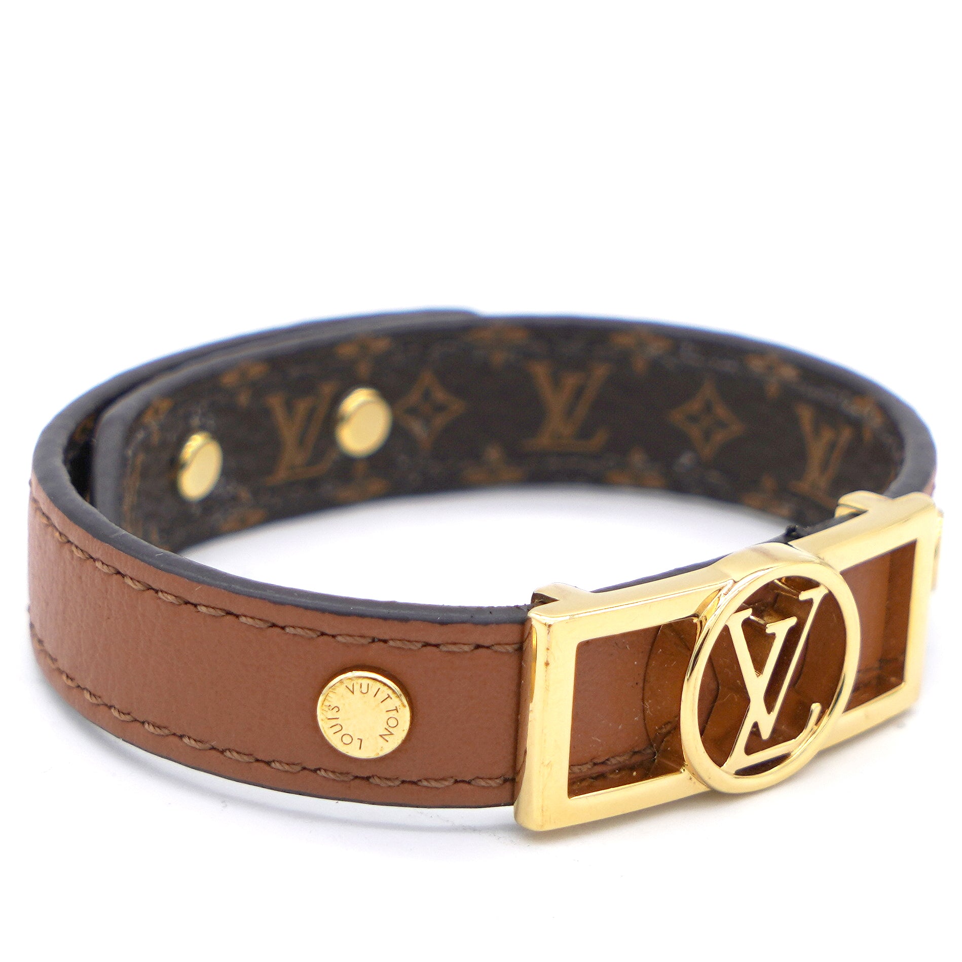 Louis Vuitton Black/Gold Dauphine Bracelet 19 – Votre Luxe