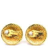 CC Vintage Gold Tone Clip-On Earrings