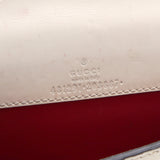 White Guccissima Leather Mini Cherry Chain Shoulder Bag
