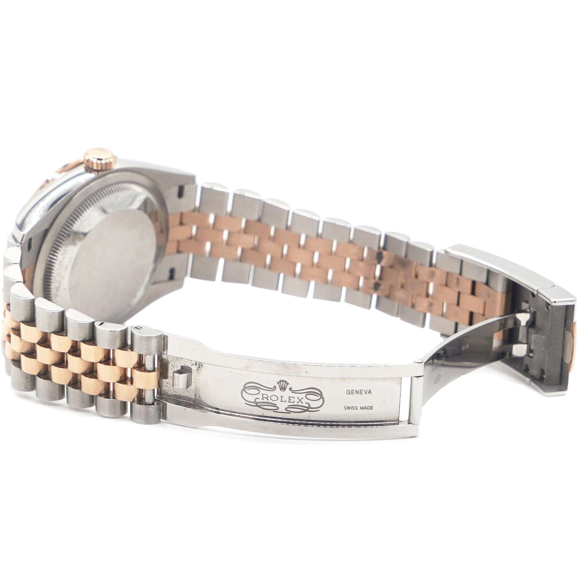 36mm Stainless Steel and Rose Gold 126281RBR Black Diamond Jubilee