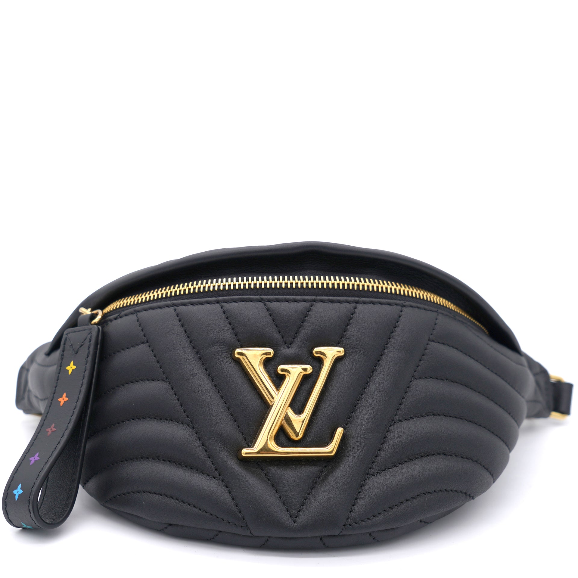 Louis Vuitton Black Leather New Wave Bumbag – STYLISHTOP