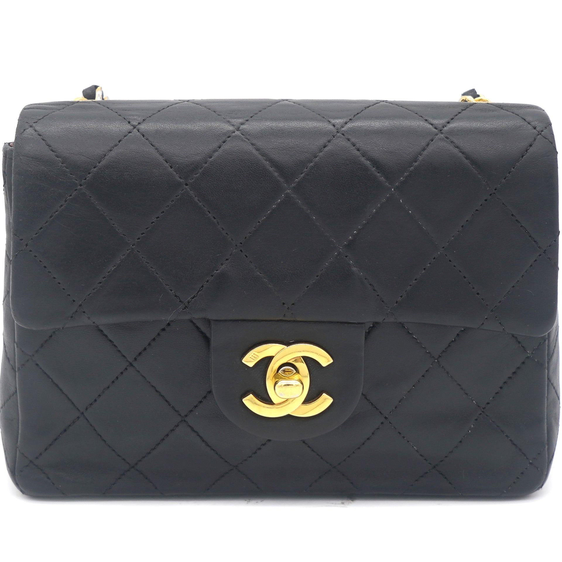 CHANEL Handbag Black Quilted Reissue 31 Rue Cambon Flap Bag
