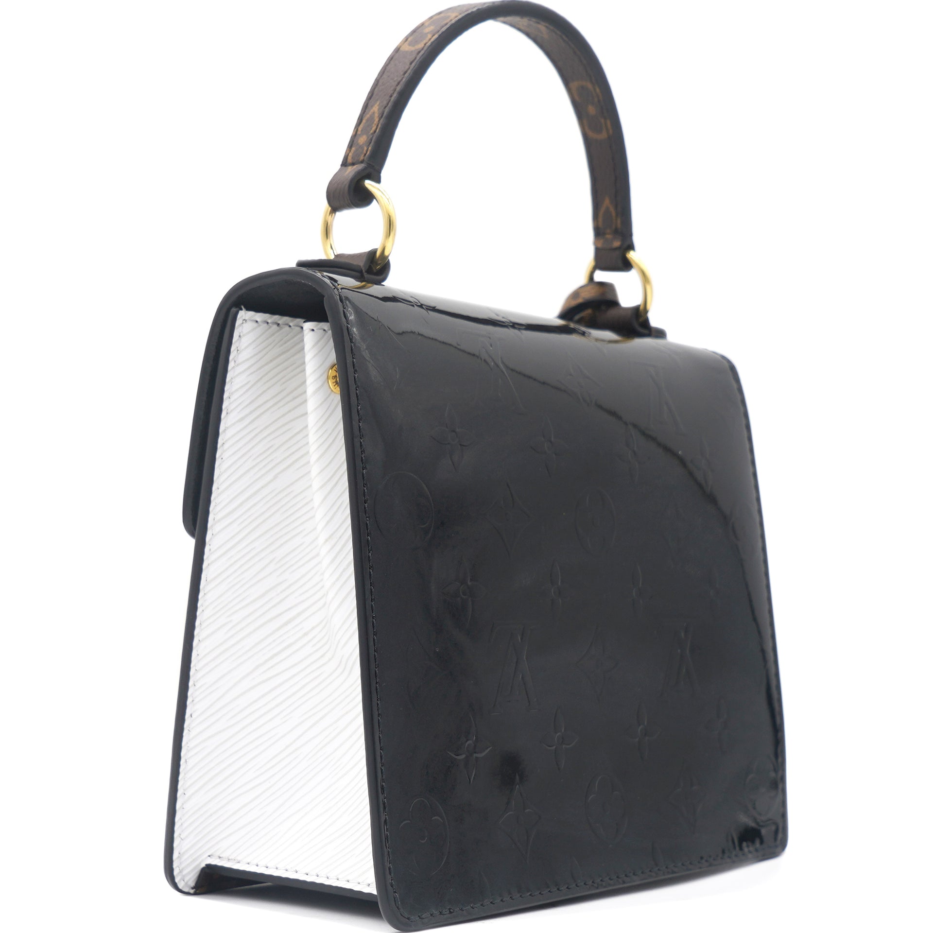 Louis Vuitton Spring Street Bag w/ Strap in Black 'Vernis' Patent Leather  ref.1028055 - Joli Closet