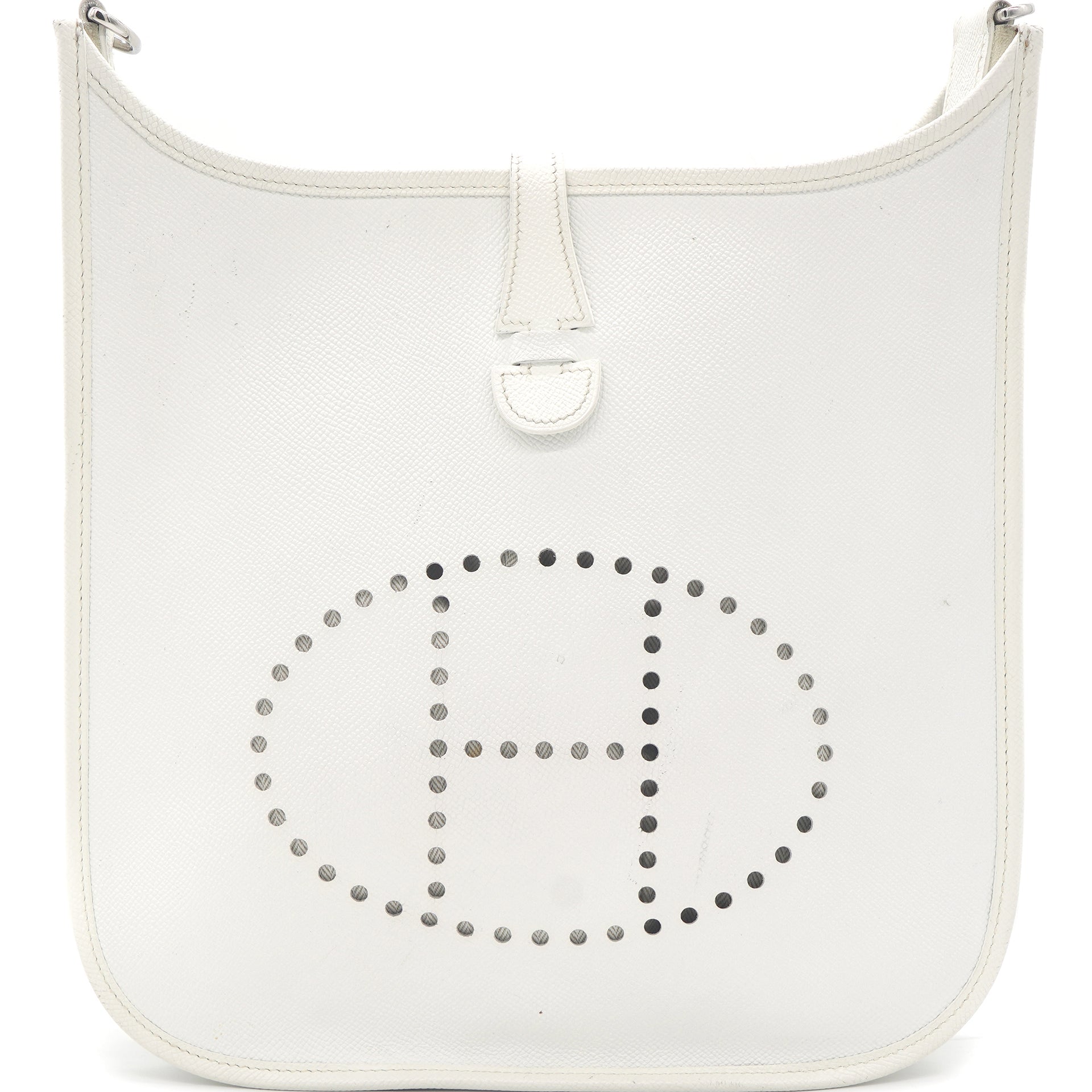Blanc Epsom Leather Evelyne 29 Bag