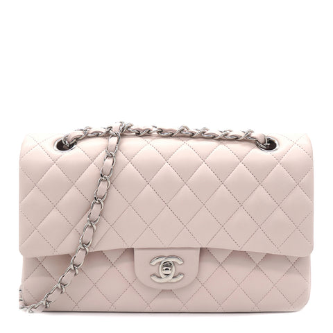 Chanel Ivory Lambskin Chain Strap Shoulder Bag with CC Resin Ball