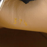 Glitter Gold Leather Pik Boat Slip On Sneakers 37.5