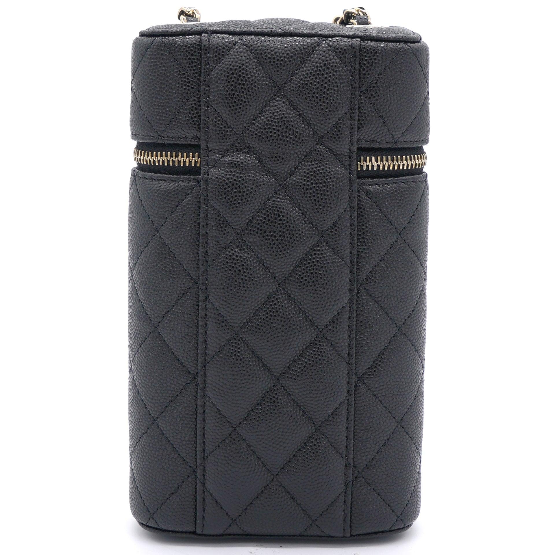 Chanel Black Quilted Lambskin 'CC' Classic Backpack Small Q6B0NE1IKH024