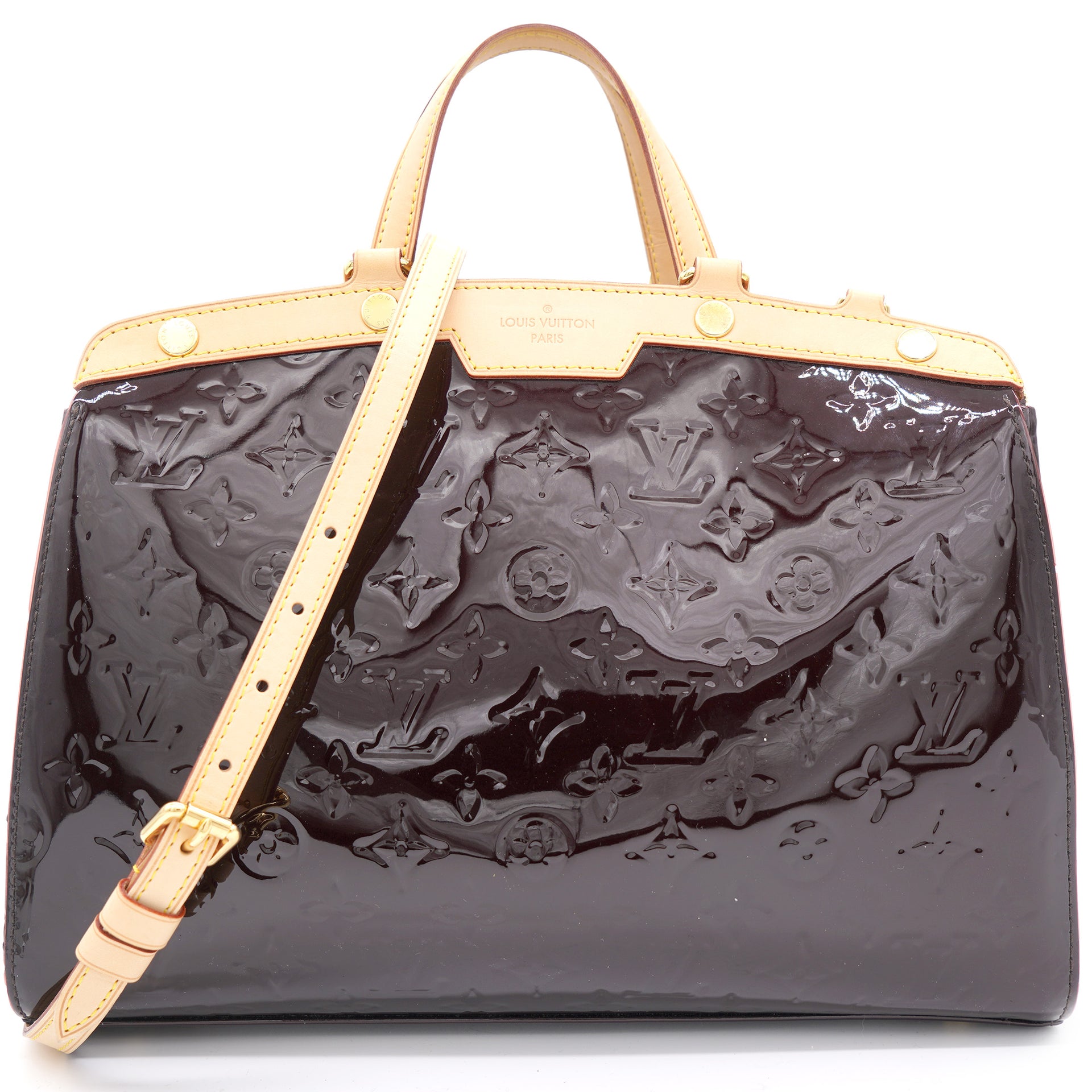 Louis Vuitton Amarante Monogram Vernis Brea MM Bag – STYLISHTOP