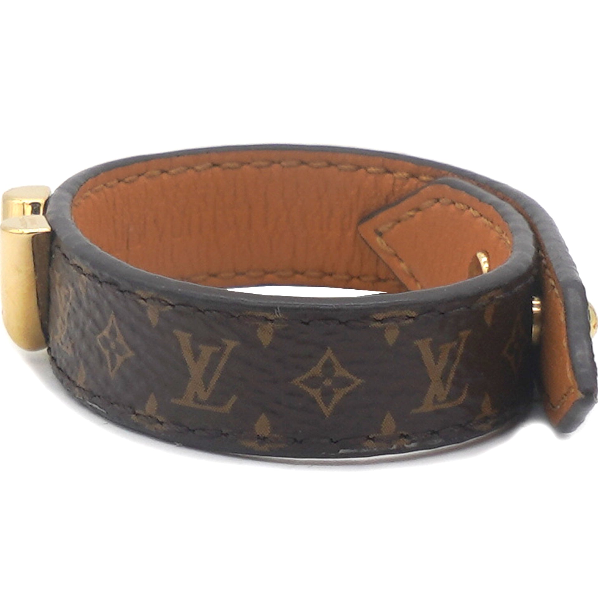 leather bracelet monogram canvas