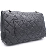 Black Quilted Aged Leather Reissue 2.55 Classic 227 Flap Bag