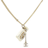 Resin Crystal CC No 5 Perfume Bottle Necklace
