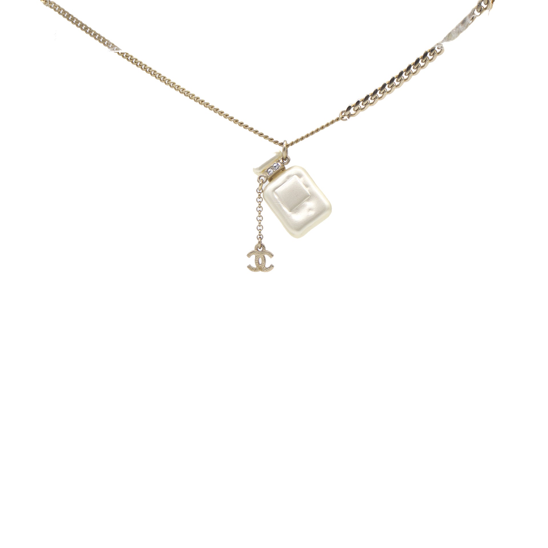 Chanel Crystal Chain CC Choker Necklace - RvceShops's Closet - Пробники  chanel chance tendre оригінал