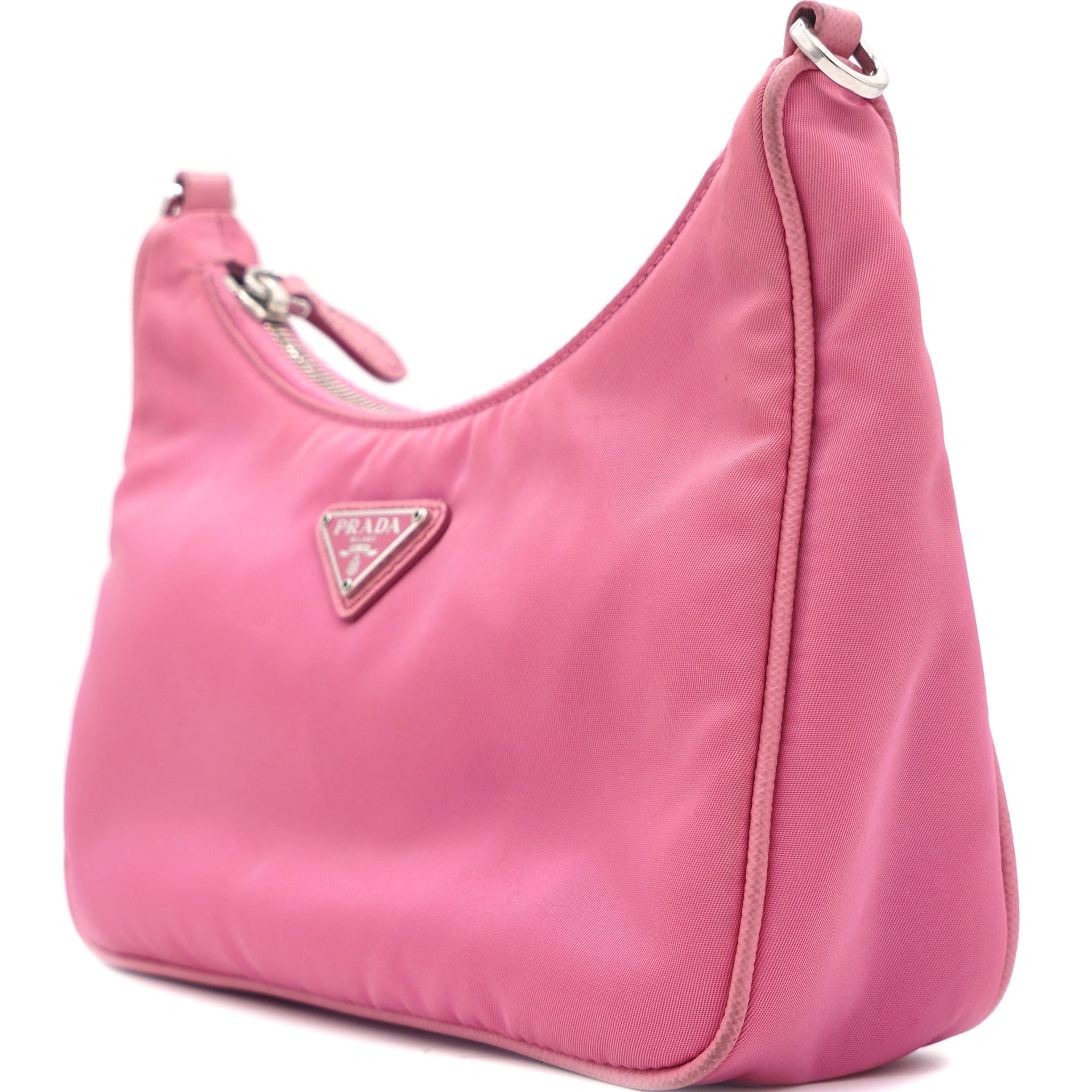 Prada Re-Edition 2005 Nylon Bag Pink Small