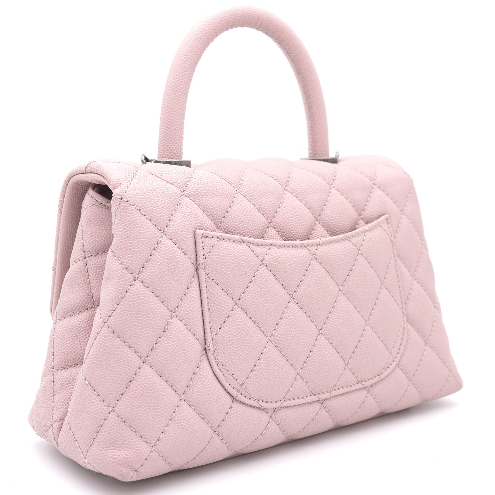 Coco handle leather handbag Chanel Pink in Leather - 31261858