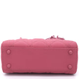 Ultra Matte Calfskin Cannage Mini Lady Dior Pink
