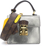 Louis Vuitton Vernis Spring Street Handbag Mustard Yellow Gold