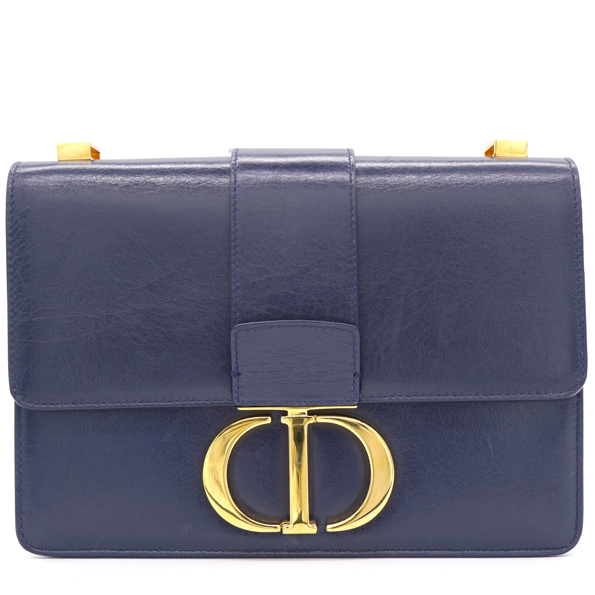 Dior 30 Montaigne Box Bag Oblique Jacquard Blue in Canvas with Goldtone   US