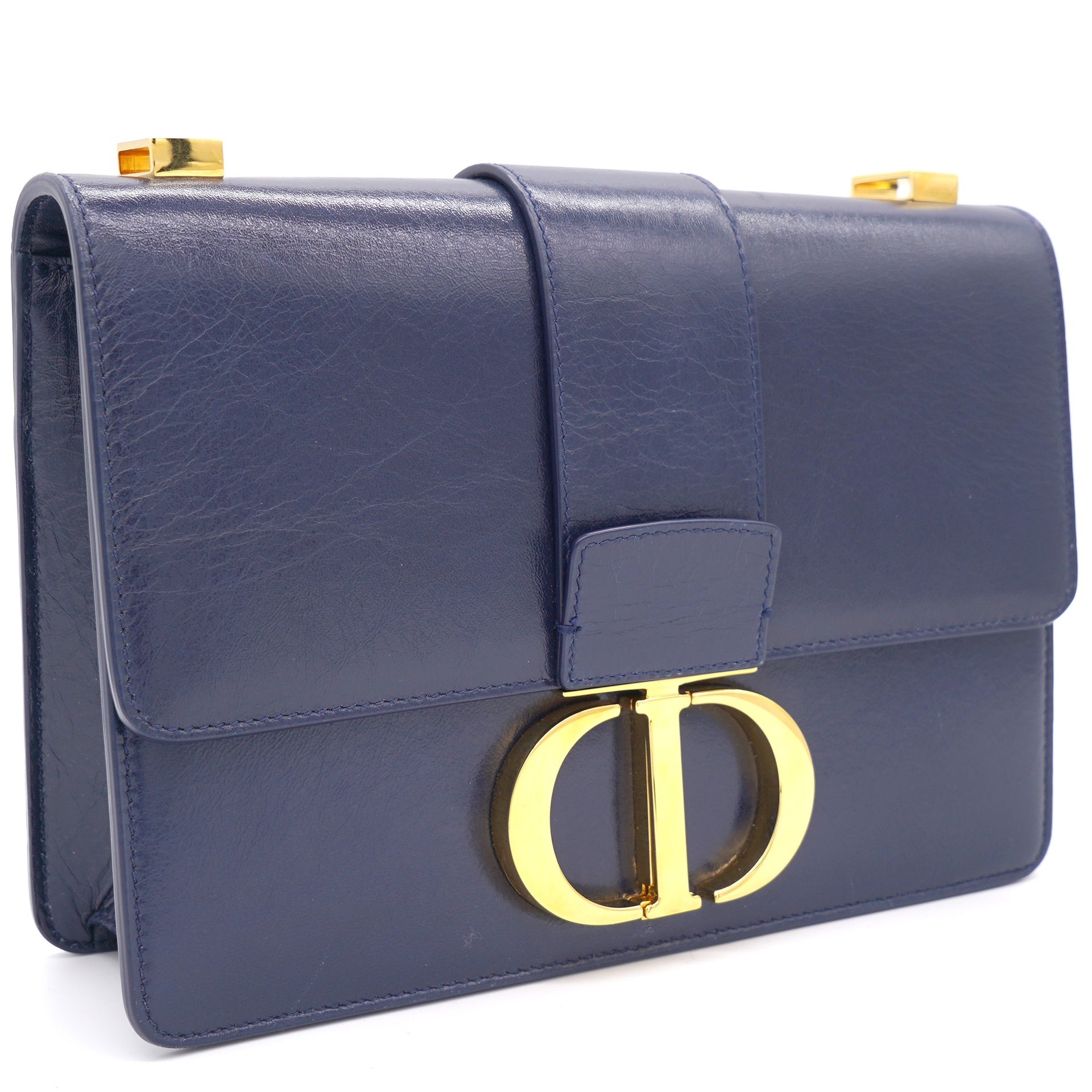 Dior - Small 30 Montaigne Bag Blue Dior Oblique Jacquard - Women