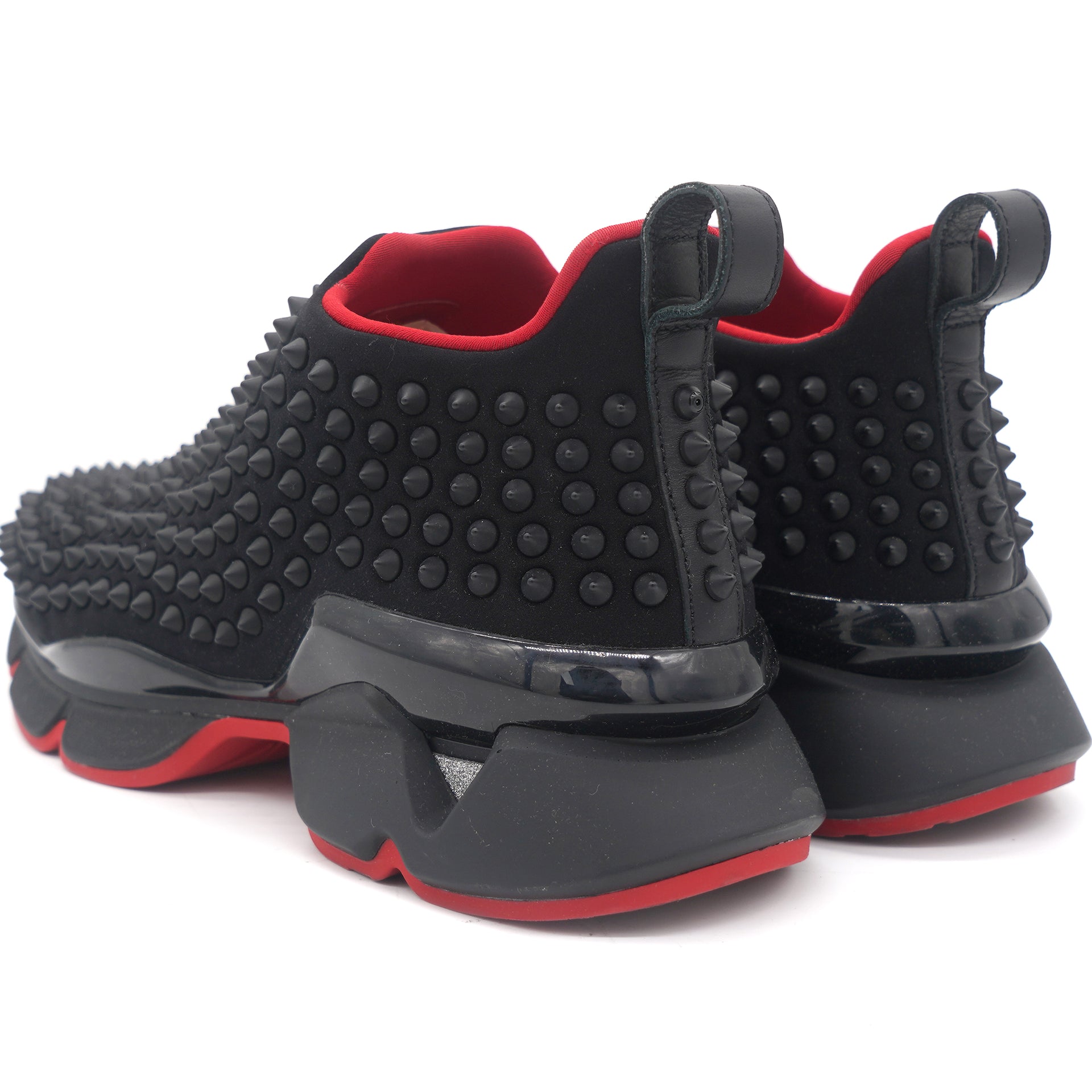 Spike Sock Leather Sneakers 38