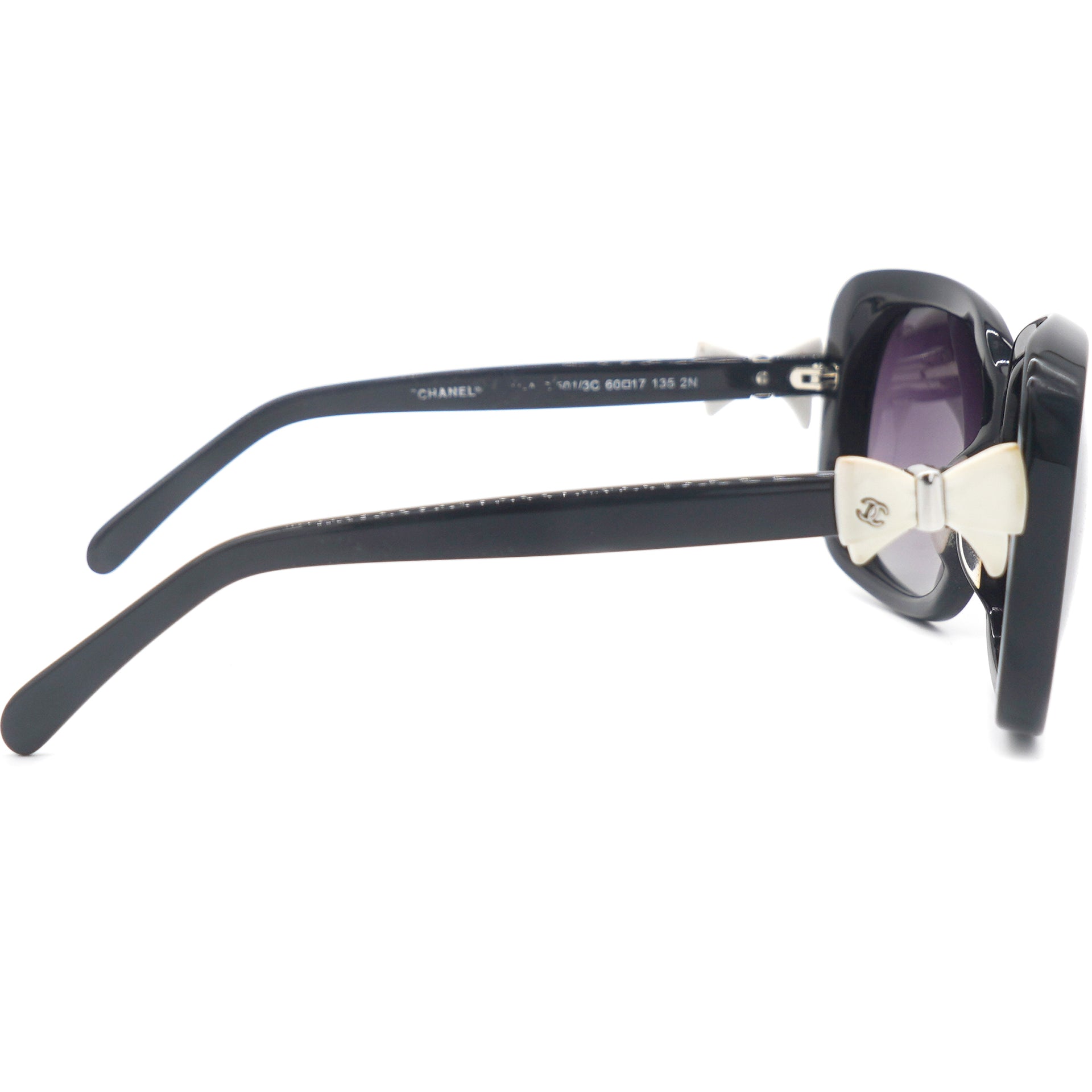 Purple Polarized Bow Square Gradient Sunglasses