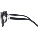 Purple Polarized Bow Square Gradient Sunglasses