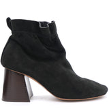 Black Suede Ankle Length Boots 38