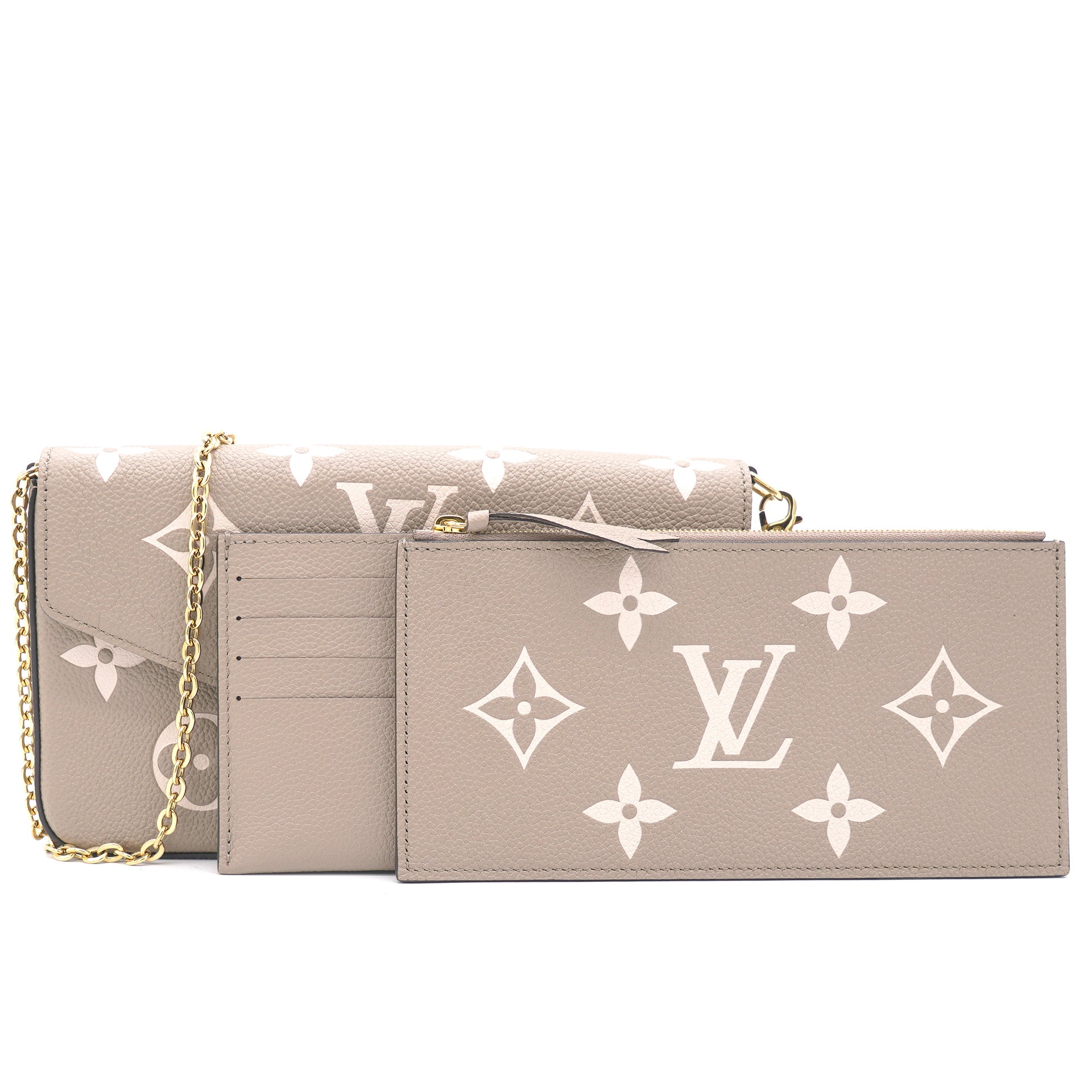 Louis Vuitton Empreinte Monogram Giant Felicie Pochette Tourterelle Creme –  STYLISHTOP