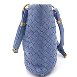 Blue Calf Leather Mini Capri Tote Bag