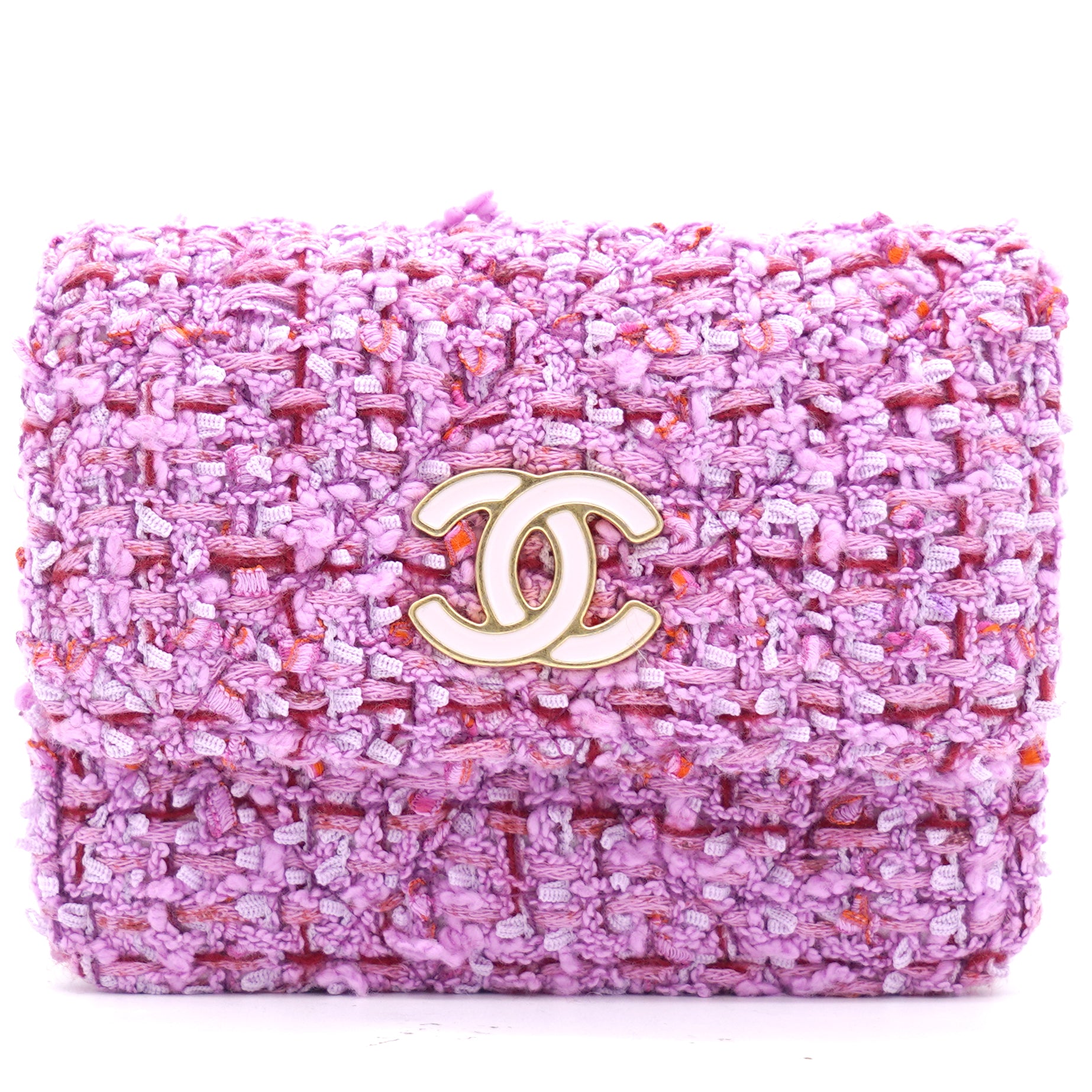 Chanel Tweed Small Easy Reissue Messenger Bag (Pink)