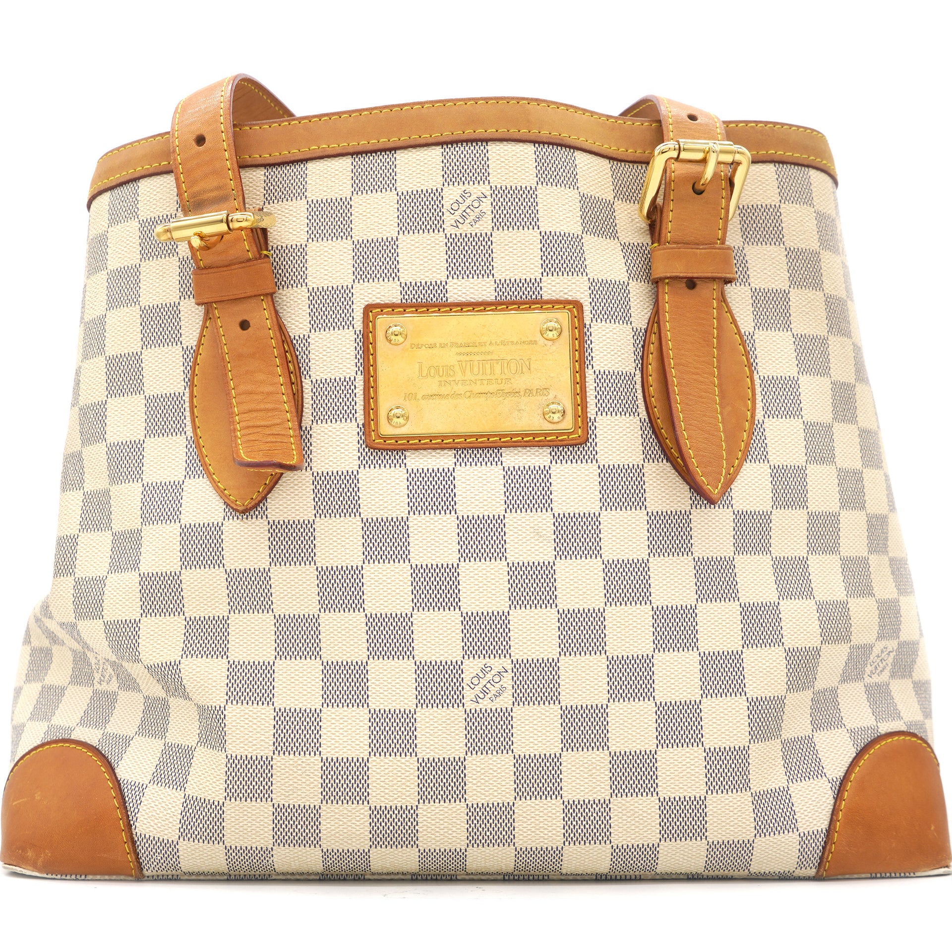 Louis Vuitton Hampstead Handbag Damier GM White 2278192