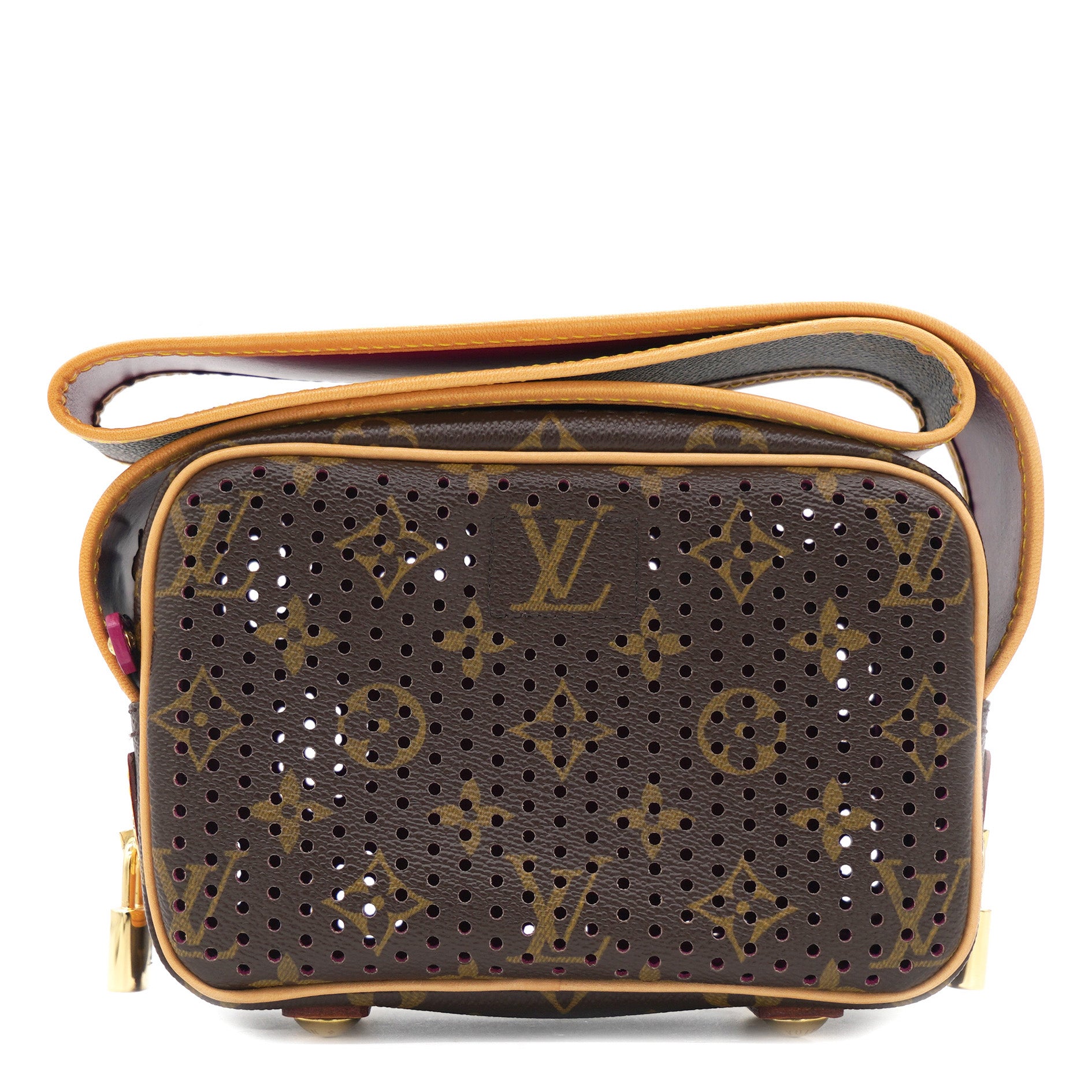 Louis Vuitton Monogram Perfo Mini Trocadero Orange M95177 Shoulder Bag 0290 LOUIS  VUITTON