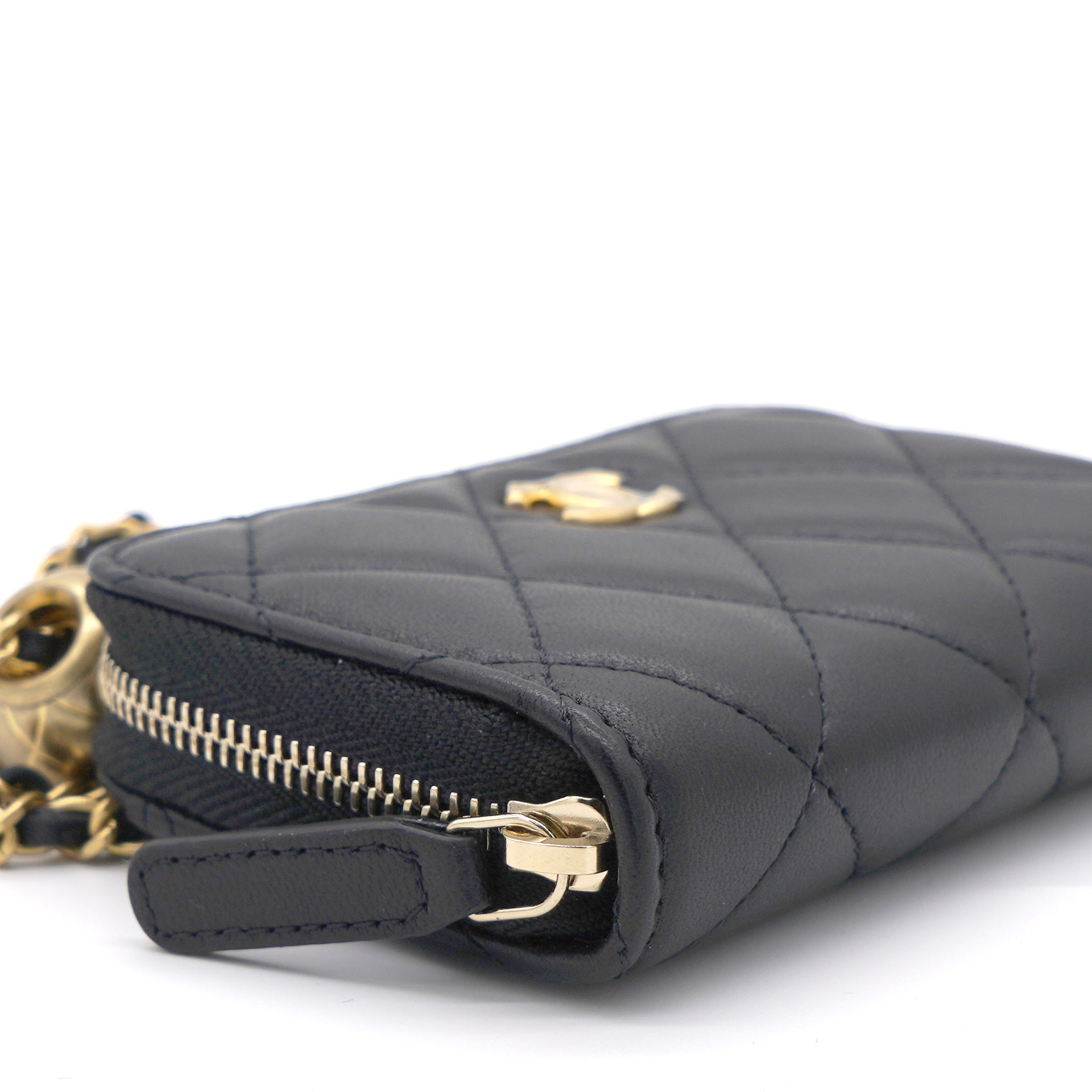 Pre-Owned Chanel matelasse 34 chain shoulder bag tote black gold lambskin  ladies CHANEL (Fair) - Walmart.com