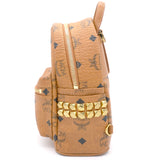 Cognac Visetos Coated Canvas and Leather Mini Studded Stark-Bebe Boo Backpack