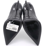 Paris Black Leather Opyum 110mm Pointed Toe Pumps 35.5