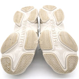 Light Beige/Cream Leather, Mesh Triple S Clear Sneakers 38