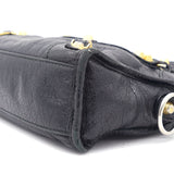 Mini City Leather Tote Bag Black