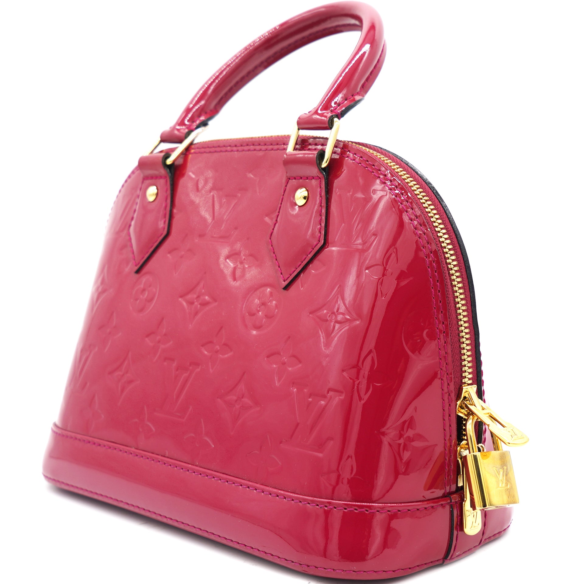 Louis Vuitton Red Monogram Vernis Leather Alma Top Handle Bag Louis Vuitton  | The Luxury Closet