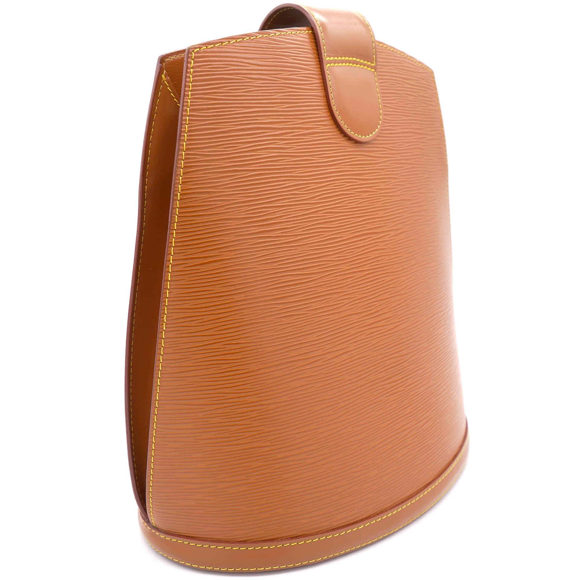 Tan Epi Leather Cluny Shoulder Bag