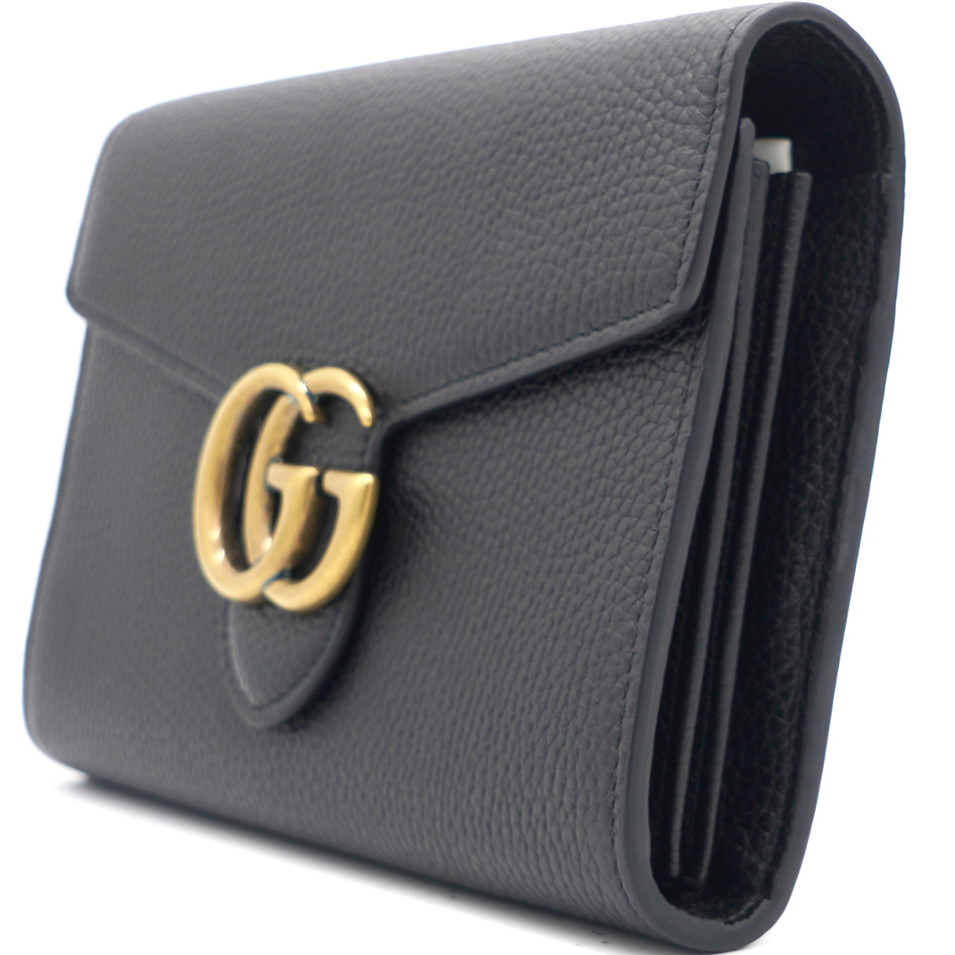 Gucci GG Marmont leather chain wallet Black – STYLISHTOP