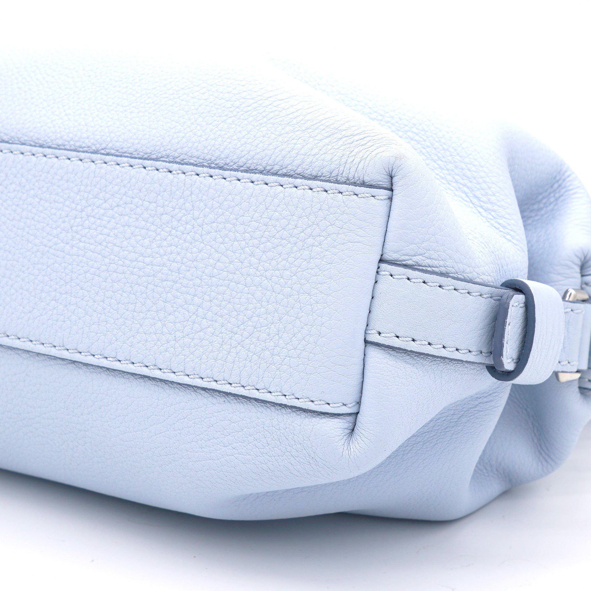 Light Blue Leather Mini Nightingale Bag