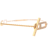 18K Rose Gold Diamond PM Ever Chaine D'Ancre Bracelet ST