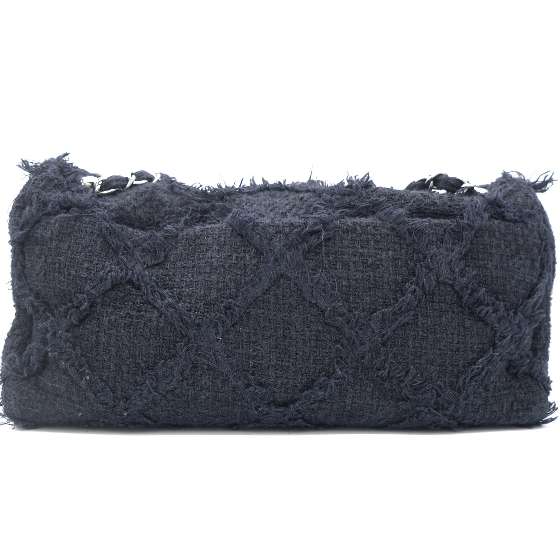 Chanel 2010 Tweed Silk Small Classic Flap Bag