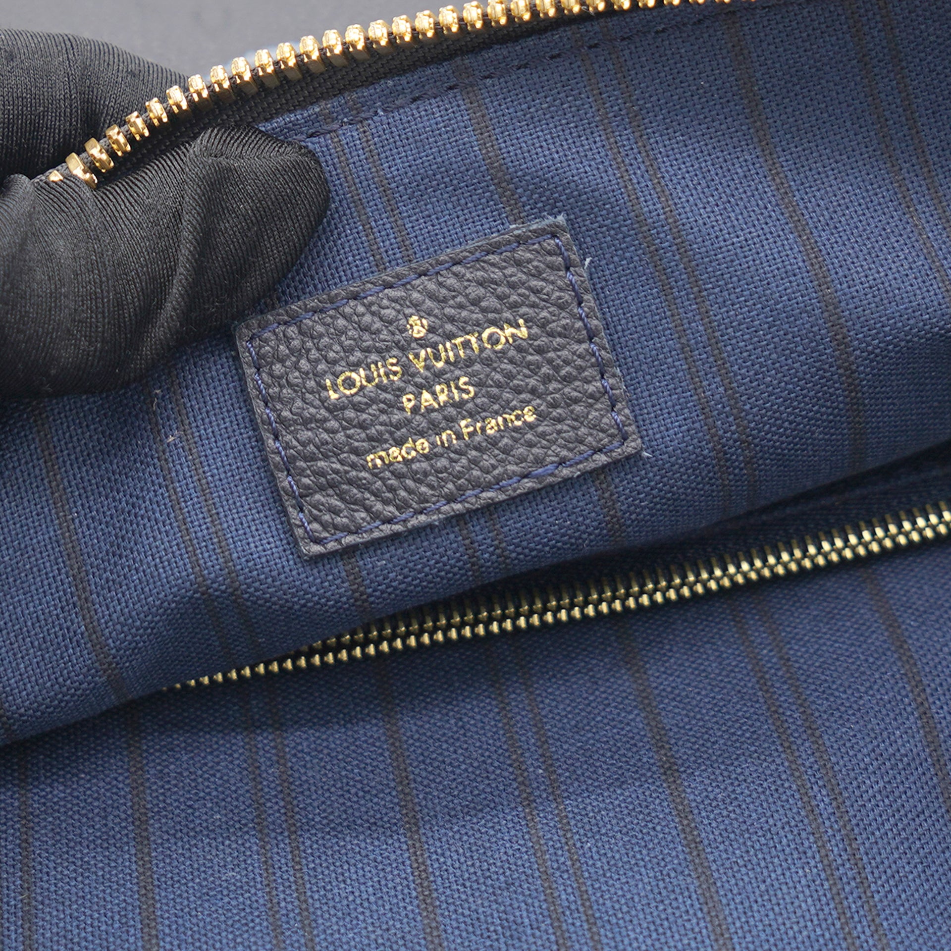 Louis Vuitton Lumineuse PM Navy Blue / Black Monogram Empreinte