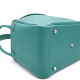 Green EvercolourLeather Palladium Hardware Lindy 30 Bag